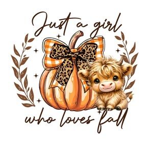 Fall Graphic Tee with Pumpkin and Cow